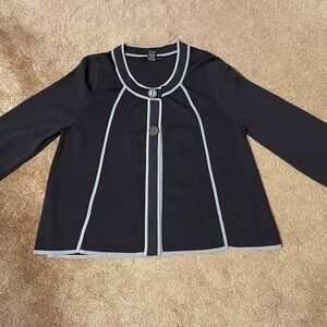 Dark Gray & Gray Cardigan Sweater sz L